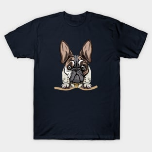 dog in pocket funny puppy for dog lover Bulldog T-Shirt